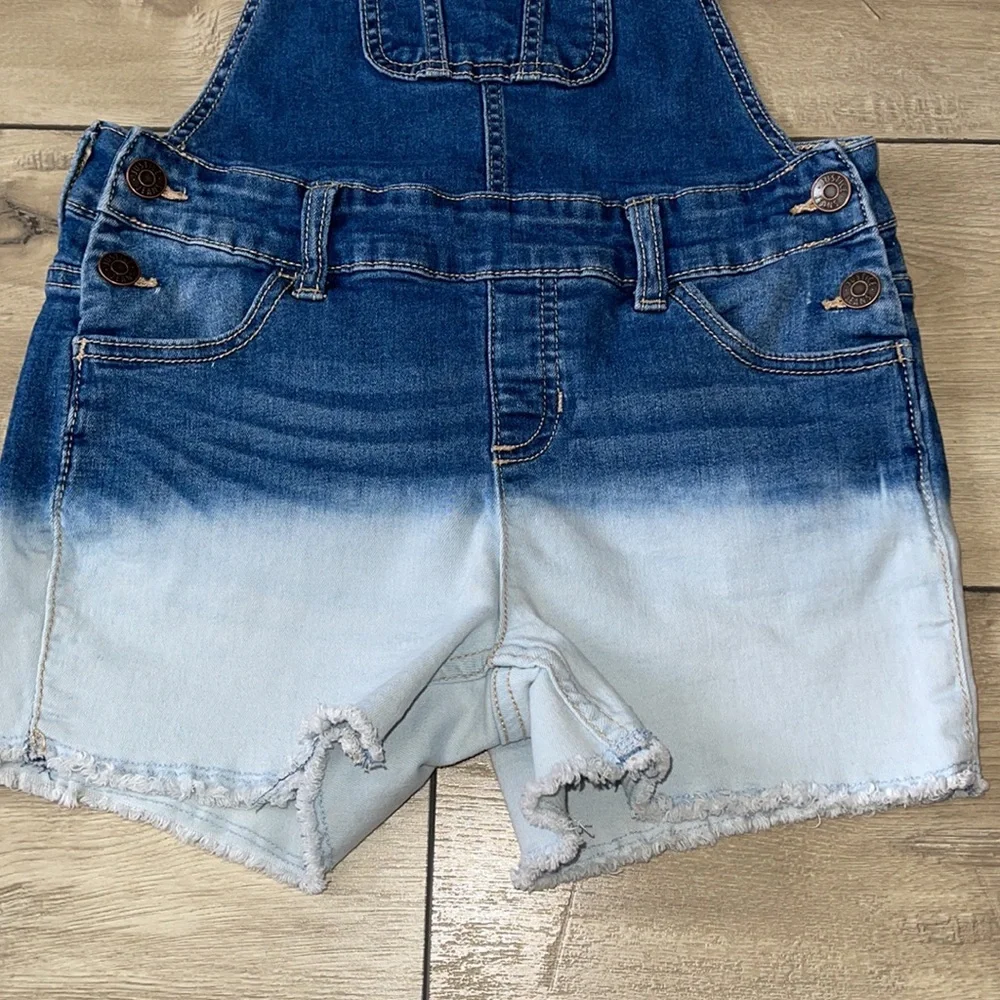 Justice Girl Jean Short Overalls Size 14